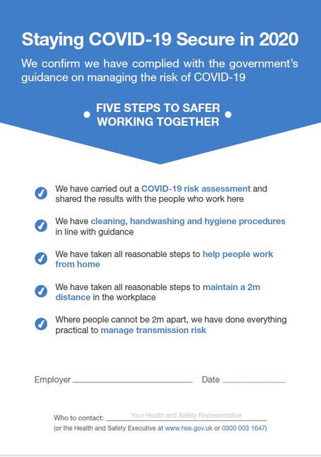 Staying COVID-19 Secure in 2020